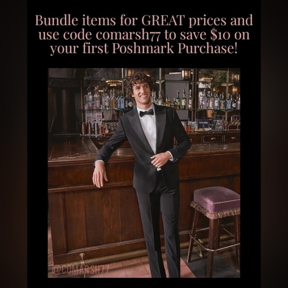 Jos A. Banks 100% Silk Paisley Tie - Picture 6 of 6